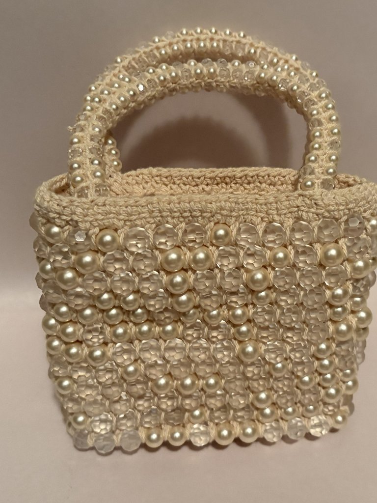 Swarovski Small Beaded Evening Bag With Beaded Handle